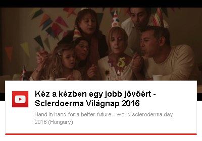 K&eacute;z a k&eacute;zben egy jobb j&ouml;vő&eacute;rt - Sclerdoerma Vil&aacute;gnap 2016